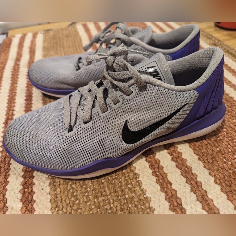 Size 5Y - Nike Flex Supreme Tr 5 Shoes 866615-003 Velvet Purple Grey -